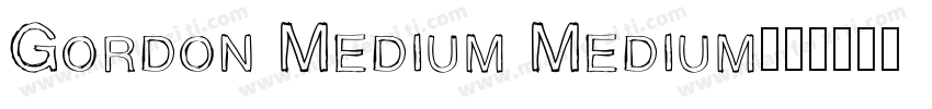 Gordon Medium Medium字体转换